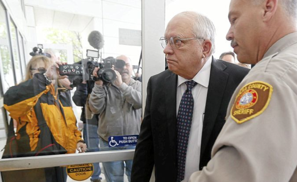 Robert Bates turns himself in to authorities at the Tulsa Jail in Tulsa, Okla., on Tuesday, April 14, 2015